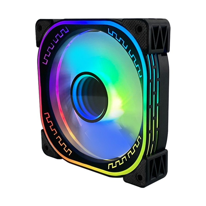 TrueNort Pc Case Fan 120mm RGB 6Pin 12V 3W Black, Single Fan TrueNort Pc Case Fan 120mm RGB 6Pin 12V 3W Black, Single Fan